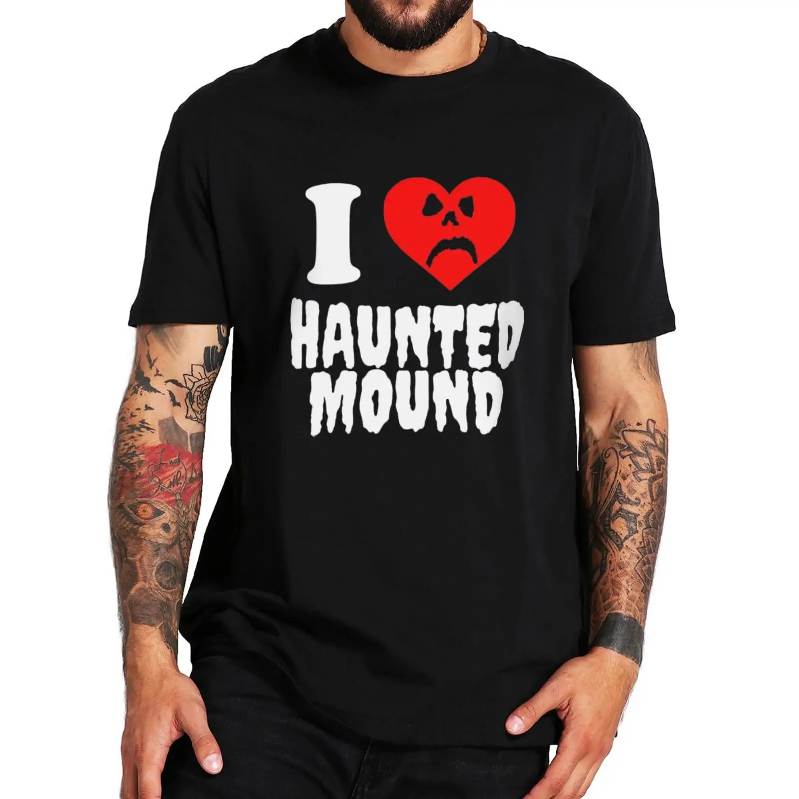 Top Trends: Sematary I Love Haunted Mound T Shirt Popular Trend Heart Shape Unisex Cotton Short Sleeve Tshirt Shoppable Styles