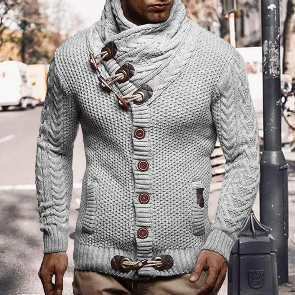 Top Trends: Men Fashion Winter Warm Pullovers Sweater Thick High-Neck Long-Sleeved Mens Sweater Casual Streetwear Large Size S-3XL Shoppable Styles