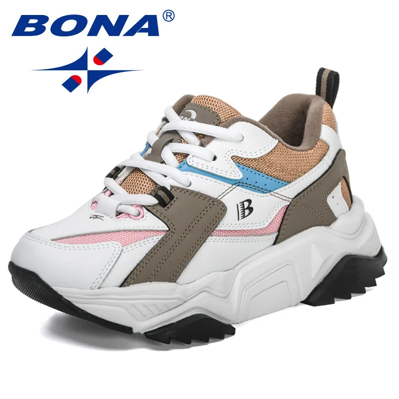 Top Trends: BONA 2022 New Designers Sport Shoes Training Running Shoes Woman Breathable Casual Sneaker Ladies Platform Shoe Zapatillas Mujer Shoppable Styles