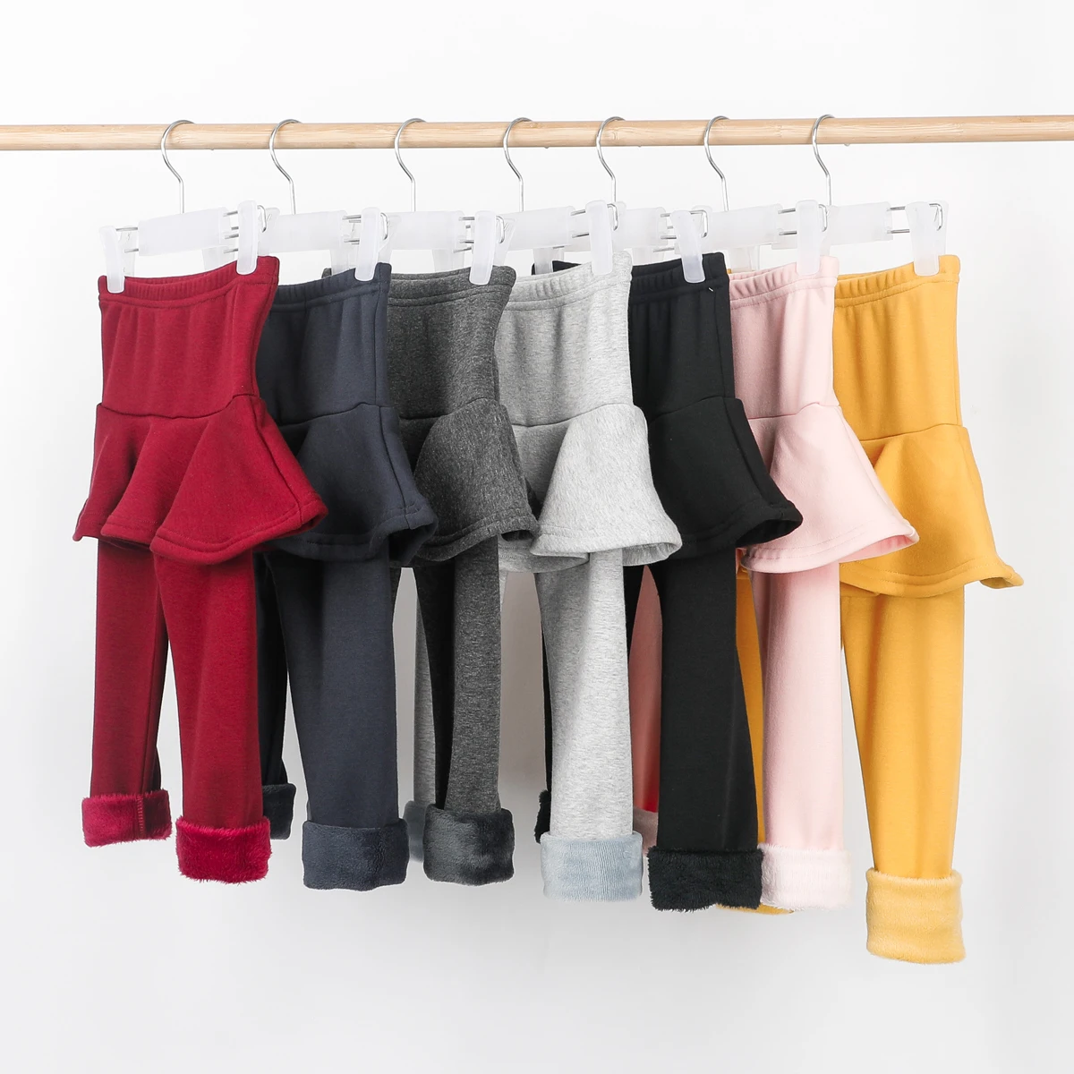 Top Trends: Solid Color Girls Pants Kids Leggings 2-10Y Children Clothing Autumn Cotton Leggings Warm Baby Girl Skirt-pants High Quality Shoppable Styles