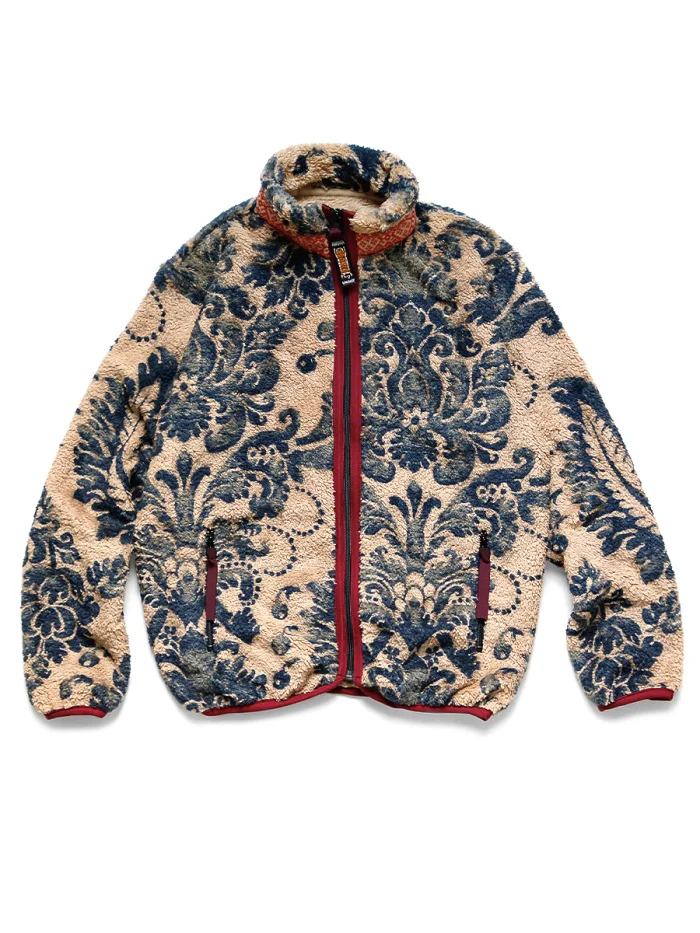 Top Trends: 19aw Japan Kapital Autumn And Spring Fleece Vintage Casual Zipper Warm Jacket Tang Cao Chao Women Men Printed Cashmere Coat Shoppable Styles