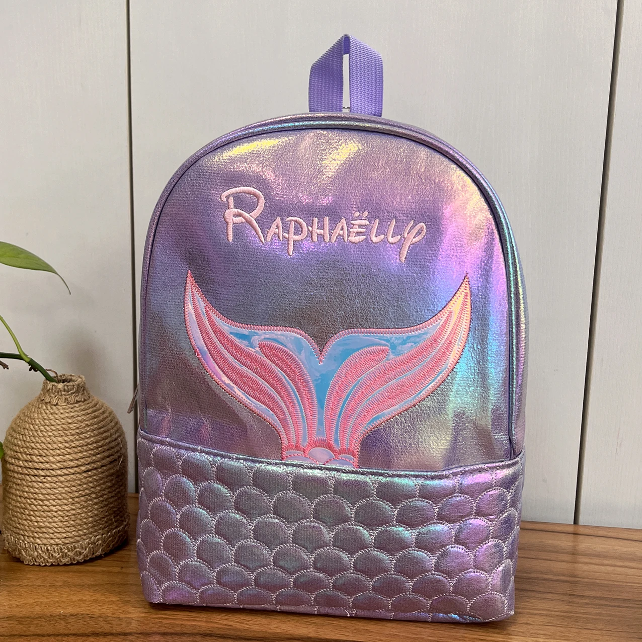 Top Trends: Personalized Mermaid Embroidered Backpack Back To School Children Toddler Twin Bag Large Capacity Girl Leisure Travel Backpack Shoppable Styles