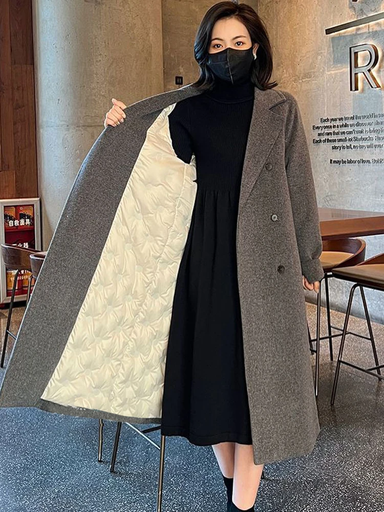 Top Trends: Fashionable Boutique Coat For Women's Autumn Winter 2023 New Korean Version Loose Fitting Mid Length Thickened Warm Overcoatcoat Shoppable Styles