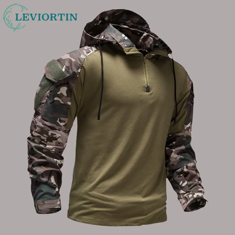 Top Trends: Army Tactical Hooded Shirt Man Ourdoor Military Combat Long Sleeve Shirt Men Hunting Cothes Camouflage Paintball T Shirts Shoppable Styles