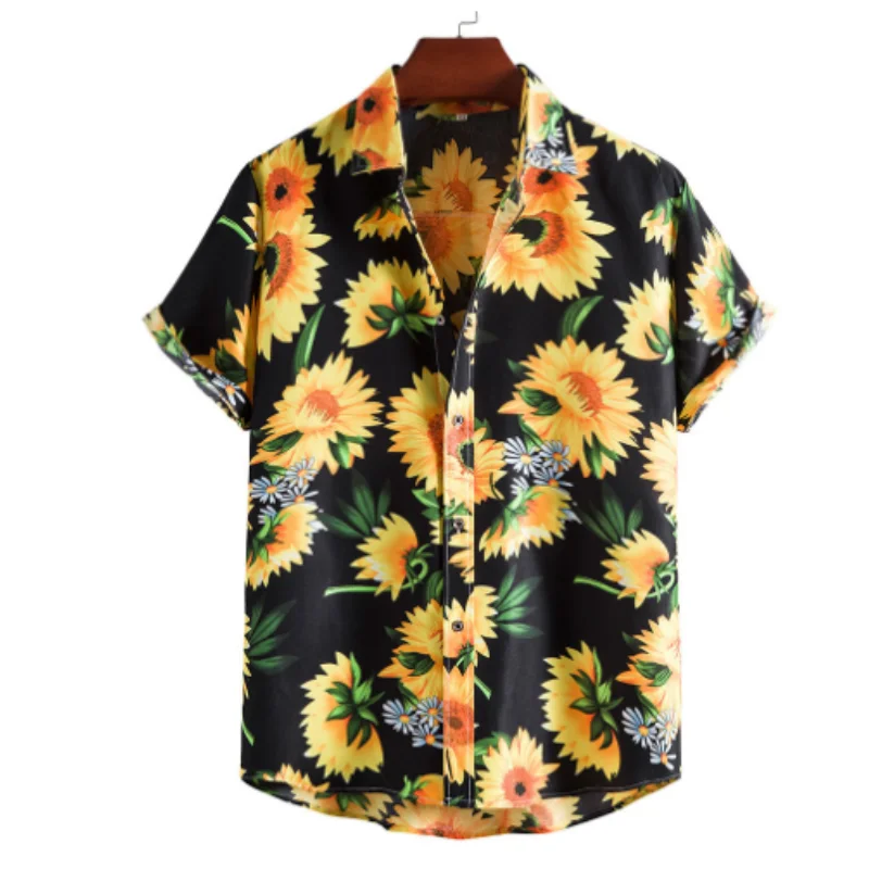 Top Trends: 2023 Hot Sell Flower Shirt Hawaiian-Shirt Men Clothes Loose Breathable Men’S Clothing Summer Male Top Street Casual Short Sleeve Shoppable Styles - Image 6