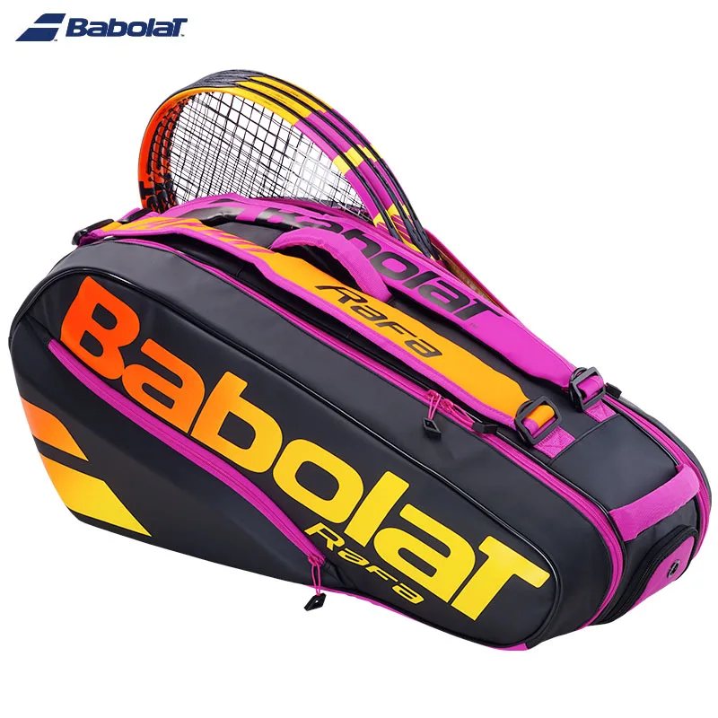 Top Trends: Purple Edition BABOLAT Pure Aero Rafa 6Pack Tennis Bag Nadal Court Tennis Racket Bag Durable Unisex Padel Squash Tenis Backpack Shoppable Styles