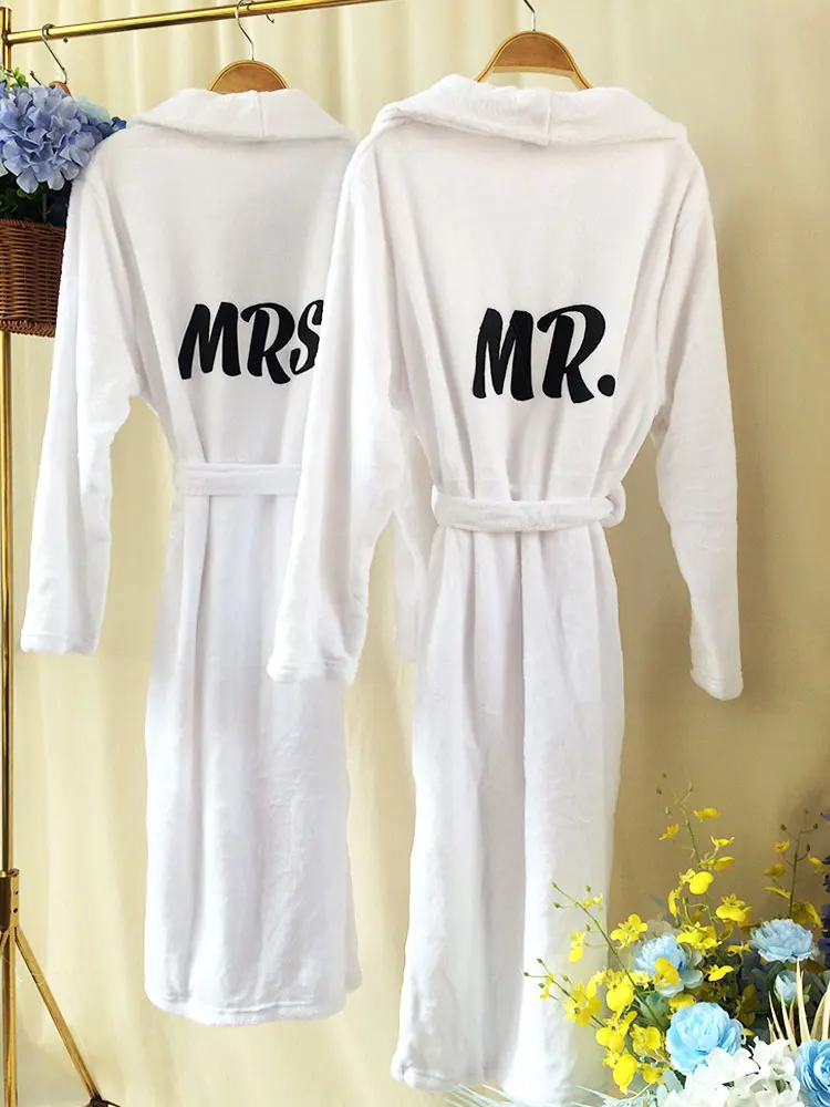 Top Trends: Custom Plush Bathrobe Personalized Terry Robe Bride Groom Customized Mens Bathrobes Valentines Gifts Robes For Couple Bath Robes Shoppable Styles