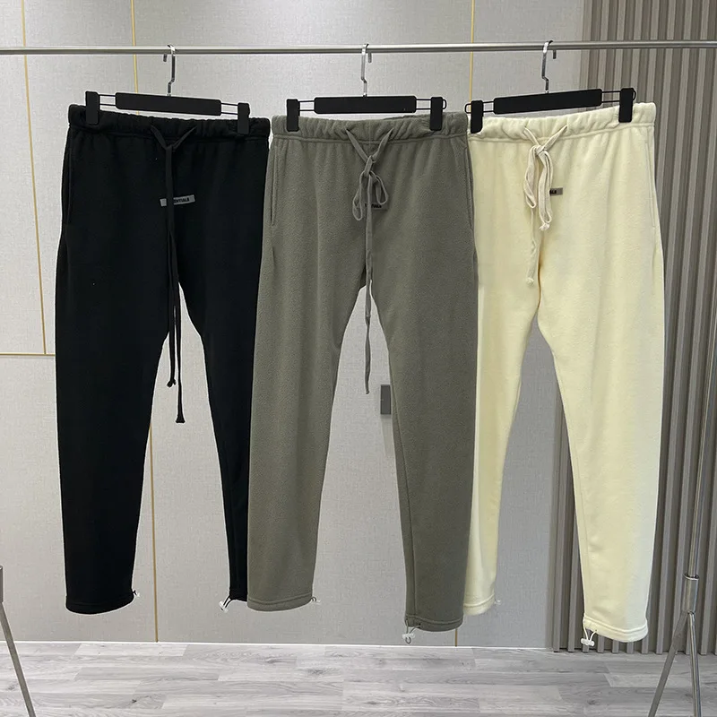 Top Trends: Men Essentials Pants Drawstring Pants Men&#039;s Polar Fleece Hip Hop Sweatpants Street Fleece Harajuku Trousers Shoppable Styles