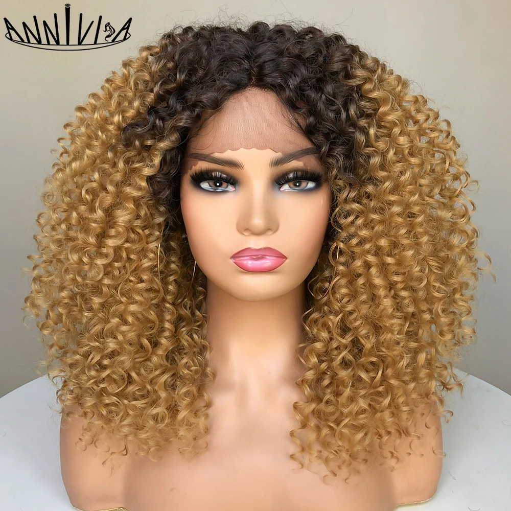 Top Trends: Short Bob Wig Kinky Curly Lace Front Wigs Synthetic Lace Front Wig For Women With Baby Hair Natural Hairline High Temperature Shoppable Styles