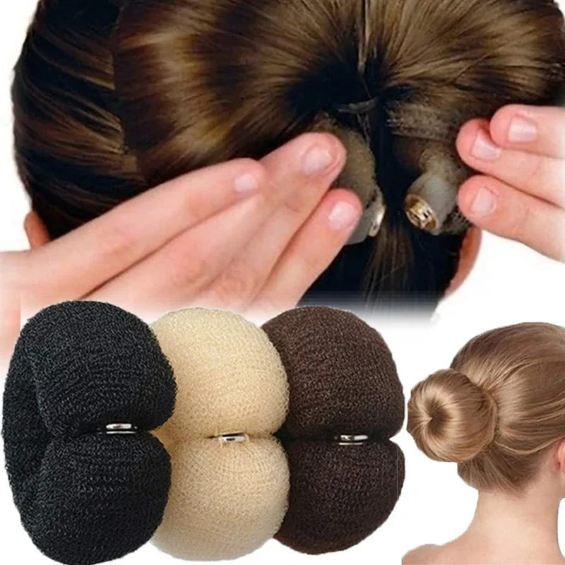 Top Trends: Magic Roll Foam Sponge Easy Big Ring Women Fashion Hair Bun Maker Donut Hair Styling Tools Hairstyle Hair Accessories For Girls Shoppable Styles