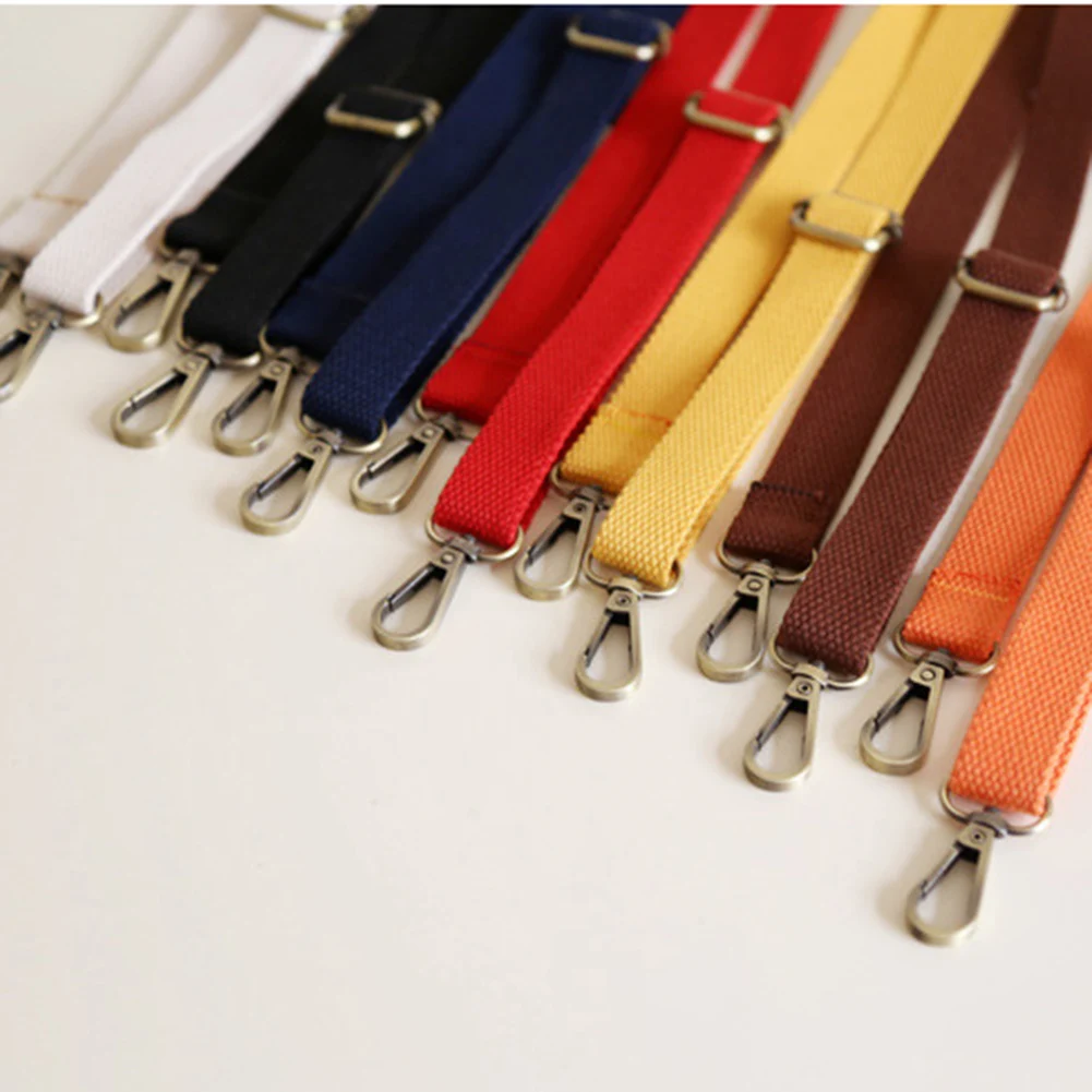 Top Trends: 130cm Canvas Adjustable Shoulder Crossbody Bag Strap Fashion Bag Replacement Strap Candy Color Bag Accessories Handbag Belt Shoppable Styles