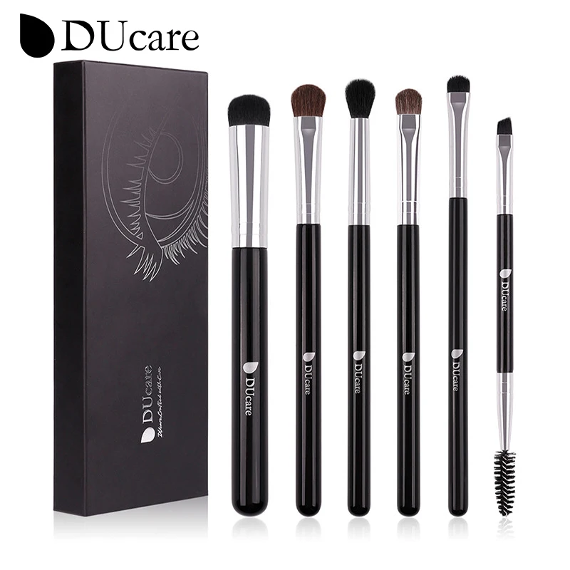 Top Trends: Ducare 6Pcs Cosmetic Makeup Brushes Set Eye Shadow Blending Eyeliner Eyelash Eyebrow Brushes For Make Up Professional Brush Shoppable Styles