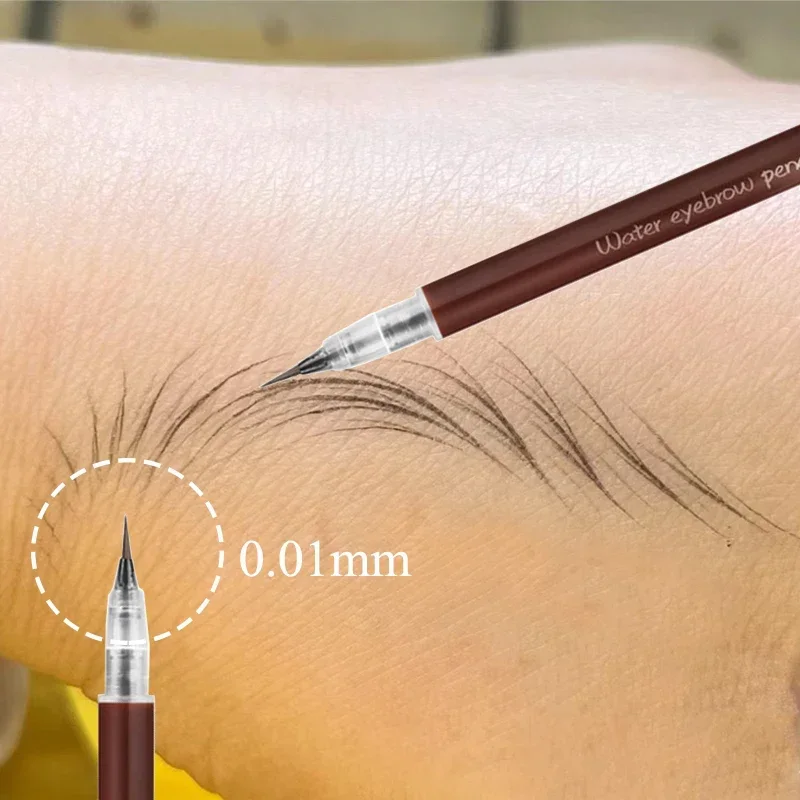 Top Trends: 0.01mm Head Eyebrow Pencil Sweat-proof Ultra Fine Liquid Eeyeliner Lying Silkworm Pen Lasting Waterproof Makeup Eye Cosmetics Shoppable Styles