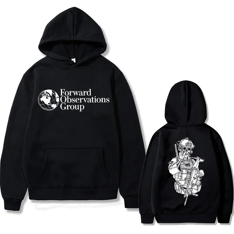 Top Trends: Gbrs Forward Observations Group Double Sided Print Hoodie Death Horror Skull Graphic Hoodies Men Vintage Oversized Sweatshirts Shoppable Styles