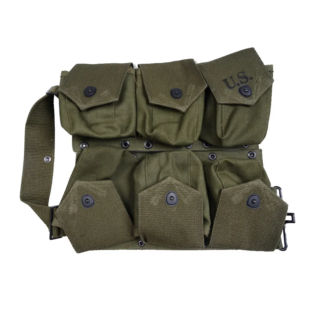 Top Trends: US Army 6 Cell Pouch WW2 Retro Tool Bag Tactical B.A.R.Pocket Molle Hard Packet Green Khaki Military Equipment Outdoor Shoppable Styles