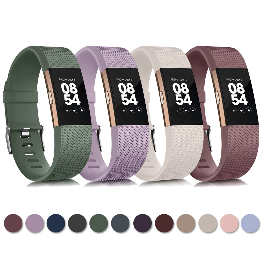 Top Trends: Soft TPU Strap For Fitbit Charge 2 Band Smart Watch Strap Bracelet For Fitbit Charge 2 Watchband Wristband Replacement Shoppable Styles