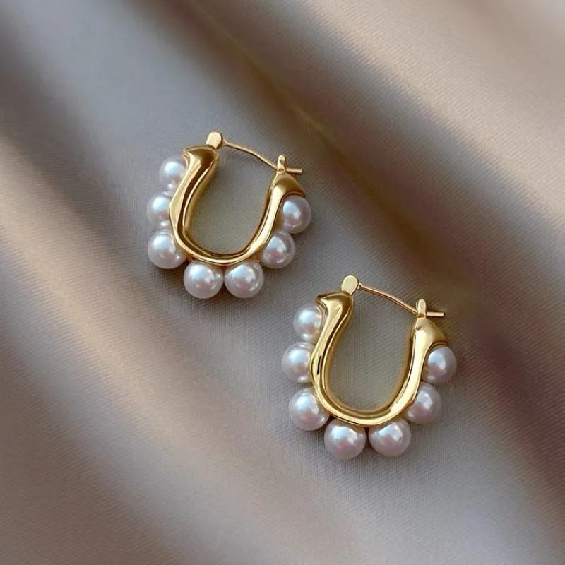 Top Trends: 2023 New Fashion Trend Unique Design Elegant Exquisite Light Luxury Pearl Earring Women Jewelry Party Premium Gift Wholesale Shoppable Styles