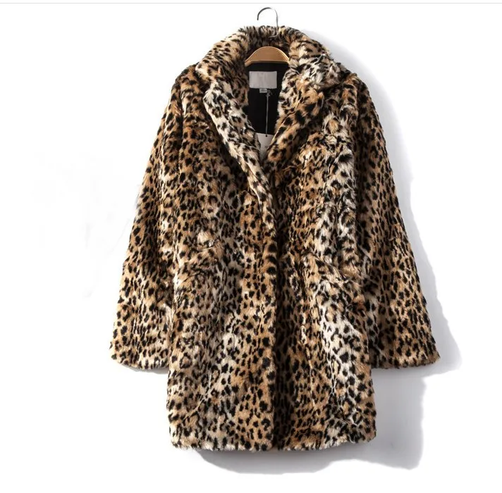 Top Trends: Leopard Coat Women's Thickened Mid-length New Imitation Sheep Shearling Imitation Fur Fashion Fur Coat Tide Shoppable Styles