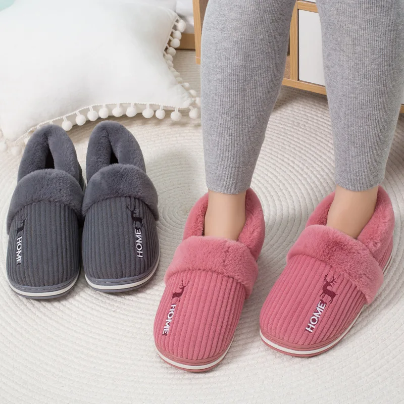 Top Trends: Litfun Warm Plush Slippers For Women Men Winter Indoor Fashion Furry Slippers Flully Cotton Slides Comfortable Home Bedroom Shoe Shoppable Styles