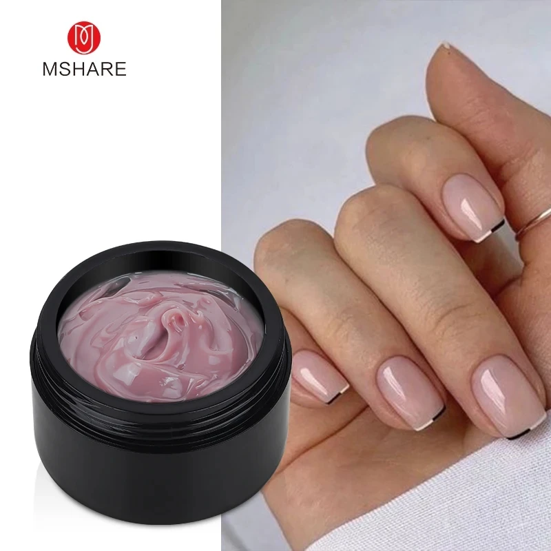 Top Trends: MSHARE Dark Pink Jelly Gel Builder Nails Extension 50ml Hard Building Nail UV LED Gel Shoppable Styles