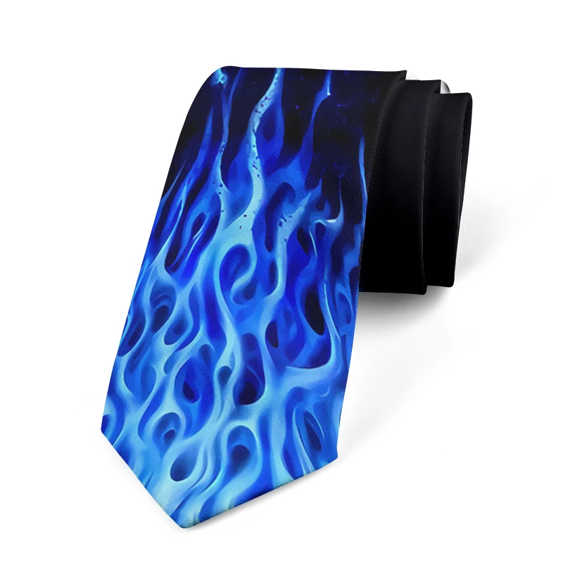 Top Trends: Novelty Creative Cool Men Tie 3D Printing Starry Night Pattern Fashion Harajuku Casual Necktie Birthday Party Halloween Gift Tie Shoppable Styles - Image 3