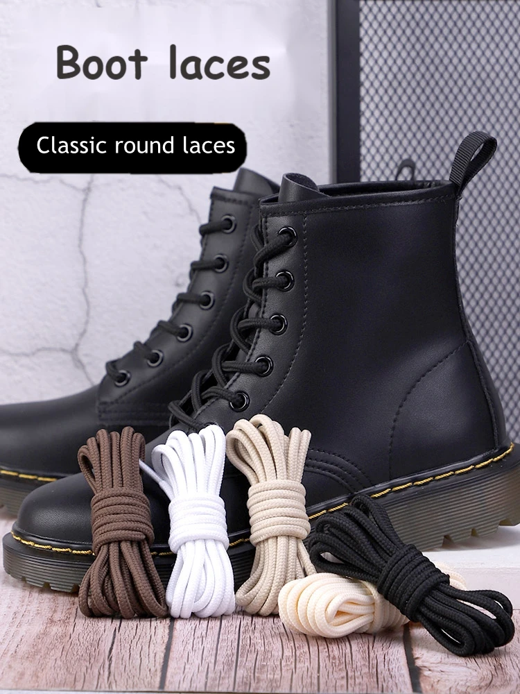 Top Trends: Round Shoelaces Solid Classic Martin Boot Shoe Lace Casual Sneakers Shoe Laces For Shoes 90cm / 120cm / 150cm 21Colors Shoestrings Shoppable Styles