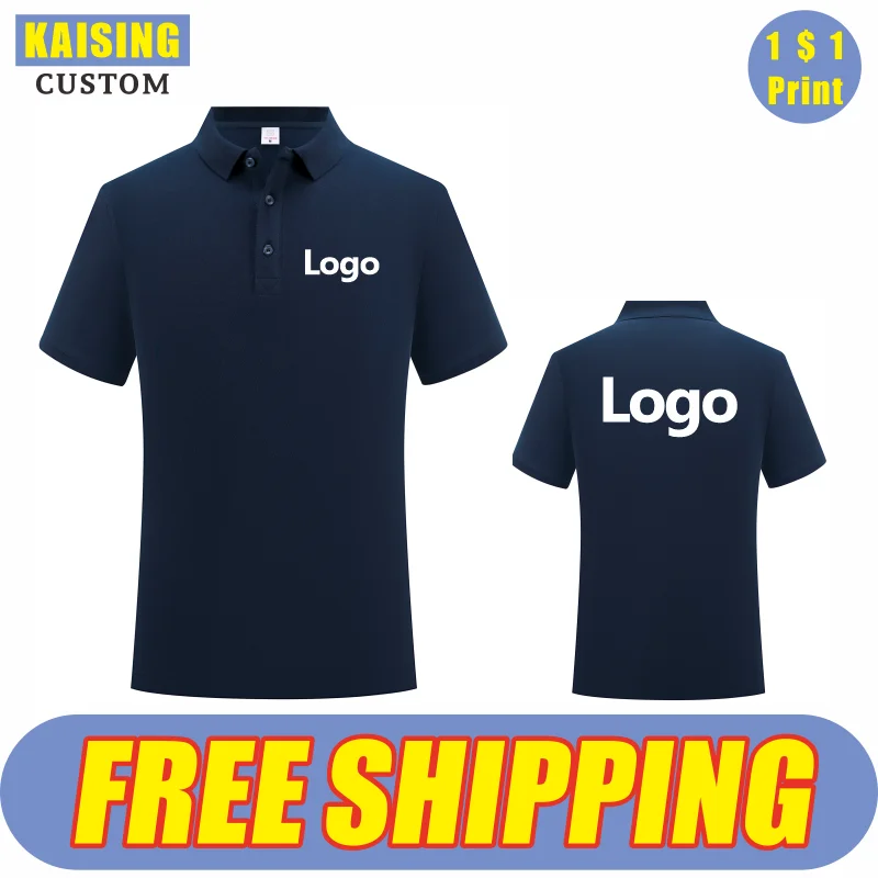 Top Trends: KAISING High-Quality Pure Cotton Polo Shirt Custom Logo Print Personal Design Tops Embroidery Summer Men And Women Clothing S-4X Shoppable Styles