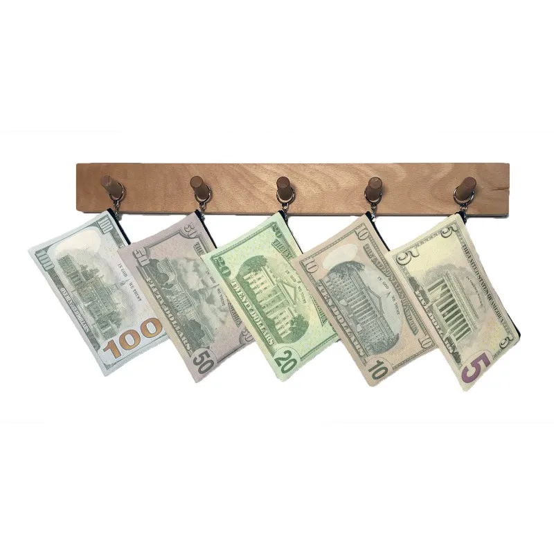 Top Trends: Fashion Dollar Pattern Coin Purses Small Fresh Canvas Coin Wallet Lady Girls Earphone Coin Key Money Storage Bag Zipper Pouch Shoppable Styles