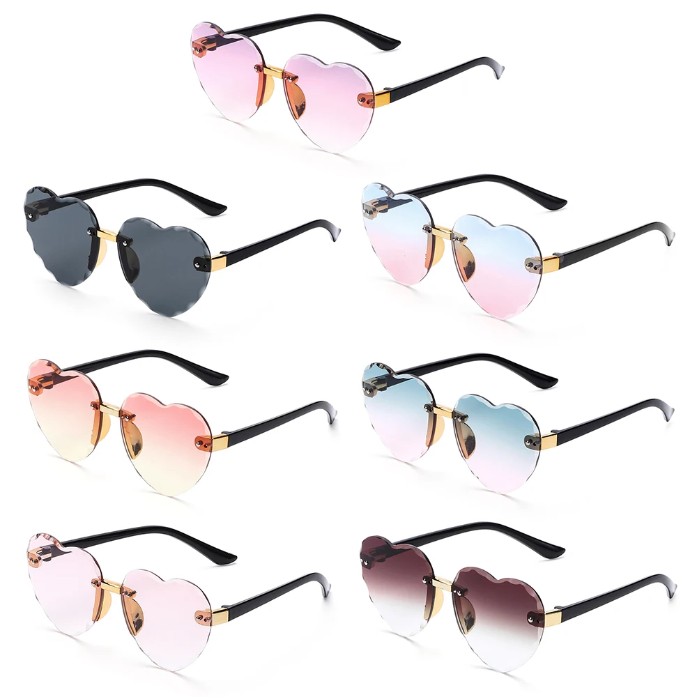 Top Trends: Ocean Lenses Eyewear Party / Photography Kids Sunglasses Heart-shaped Sun Glasses UV 400 Protection Children Sunglasses Shoppable Styles