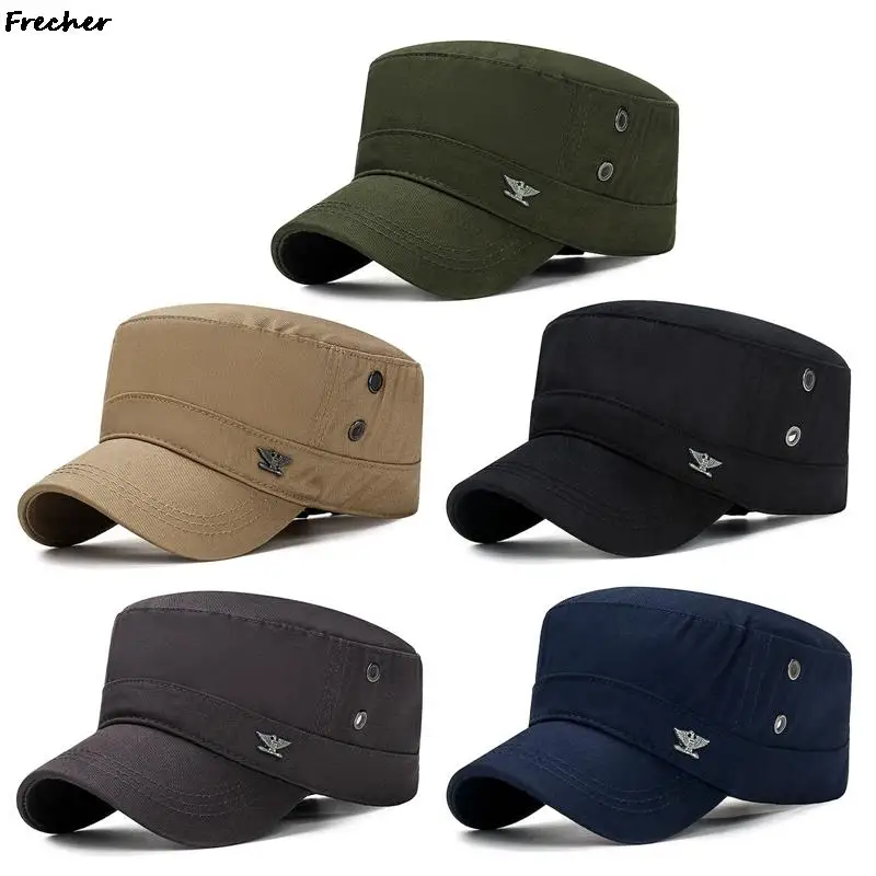 Top Trends: Spring Autumn Casual Cadet Hat Classic Vintage Men Baseball Caps Hunting Hiking Military Cap Adjustable Retro Army Hats Casual Shoppable Styles