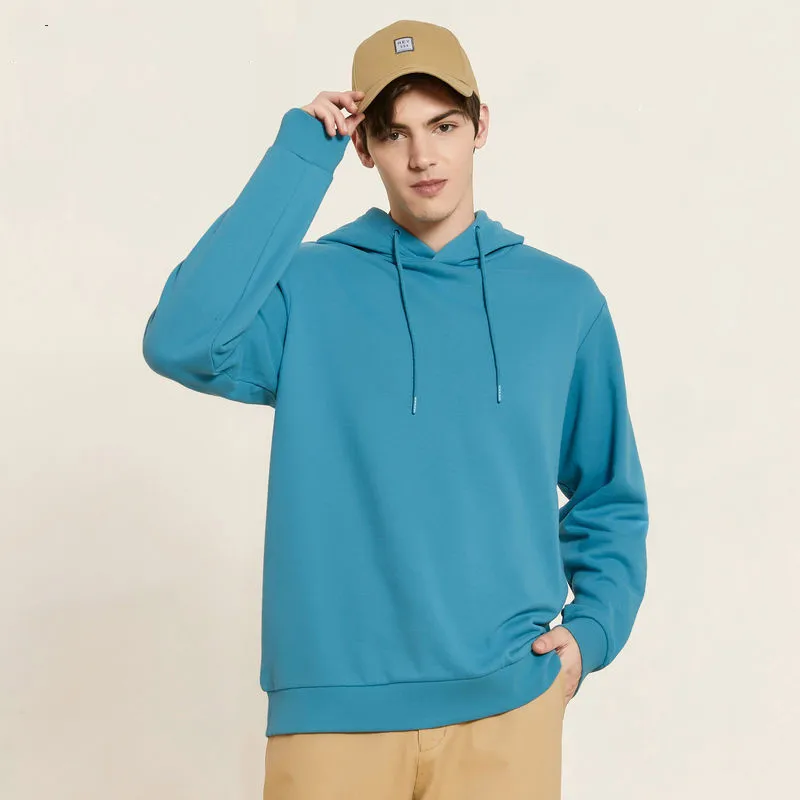 Top Trends: Metersbonwe Warm Hoodies Men Autumn Winter New Multicolor Plus Sweatshirt Velvet Knit Solid Color Hooded Fleece Pullover Man Shoppable Styles