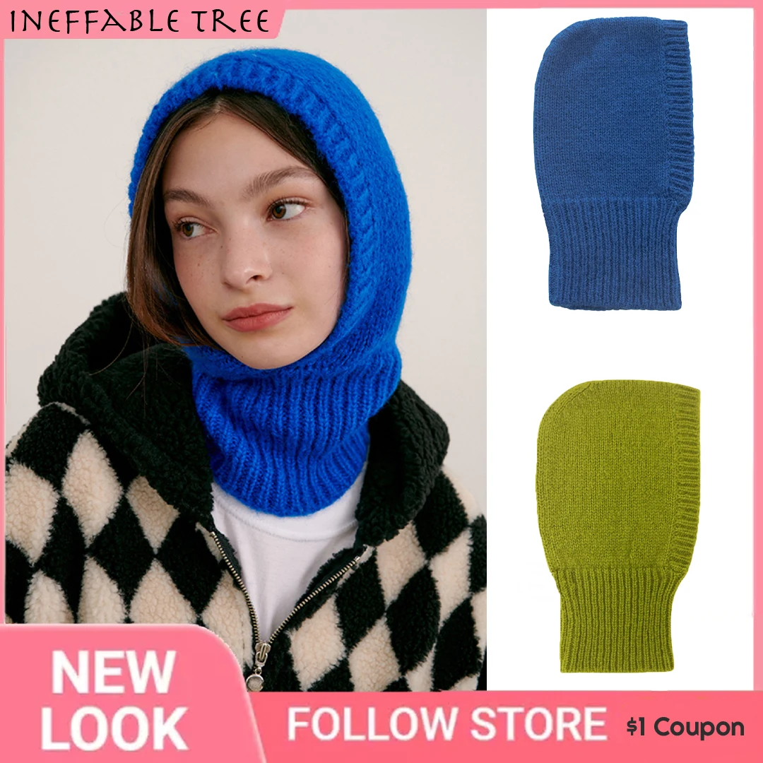 Top Trends: Y2k Women Knitted Balaclava Cap Winter Outdoor Unisex Men Warm Ear Protection Scarf Wool Pullover Snood Hat Collar Bonnet Shoppable Styles