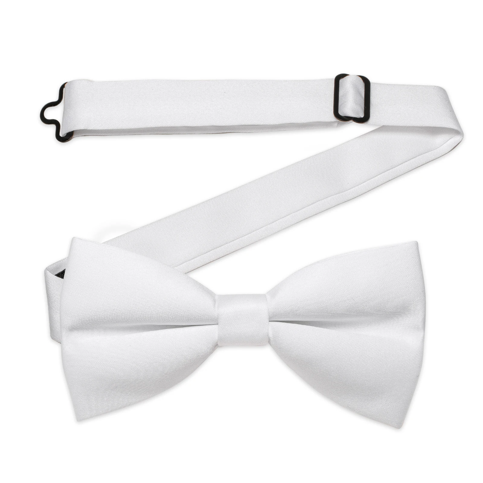 Top Trends: Satin White Pre-tied Bowtie For Father And Son Wedding Family Party Adjustable Men's Bow Tie Boy Butterfly Knots галстук Gifts Shoppable Styles