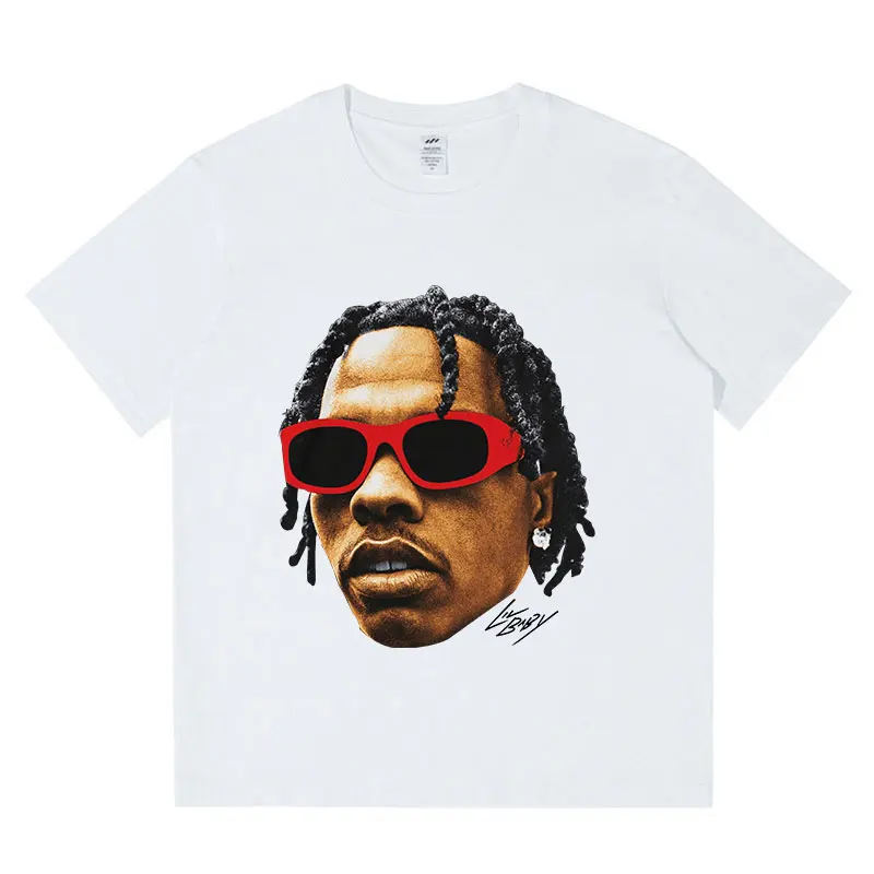 Top Trends: Rapper Lil Baby Graphic T Shirt Men's Hip Hop Vintage Short Sleeve T-shirt Streetwear Harajuku Cotton Oversized T-shirts Couples Shoppable Styles - Image 2