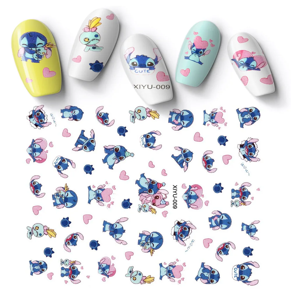 Top Trends: Disney Design Nail Art Sticker Princess Micky Minnie Nail Decorative Decal 3D Back Glue Cartoon Pattern Used On Nail Slider 1PCS Shoppable Styles