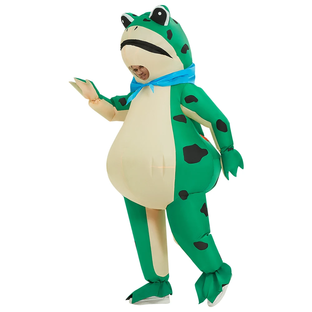 Top Trends: Hot Frog Inflatable Costume Suits Dress Anime Cosplay Christmas Carnival Halloween Party Costume For Adult Role Play Shoppable Styles