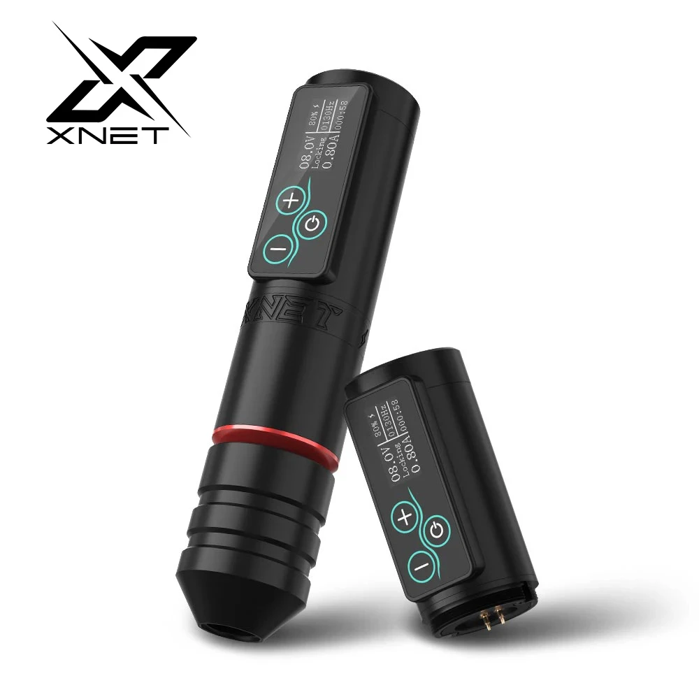 Top Trends: XNET Vane Wireless Tattoo Pen Machine Powerful Brushless Motor With Touch Screen Battery Capacity 2400mAh For Tattoo Artists Shoppable Styles