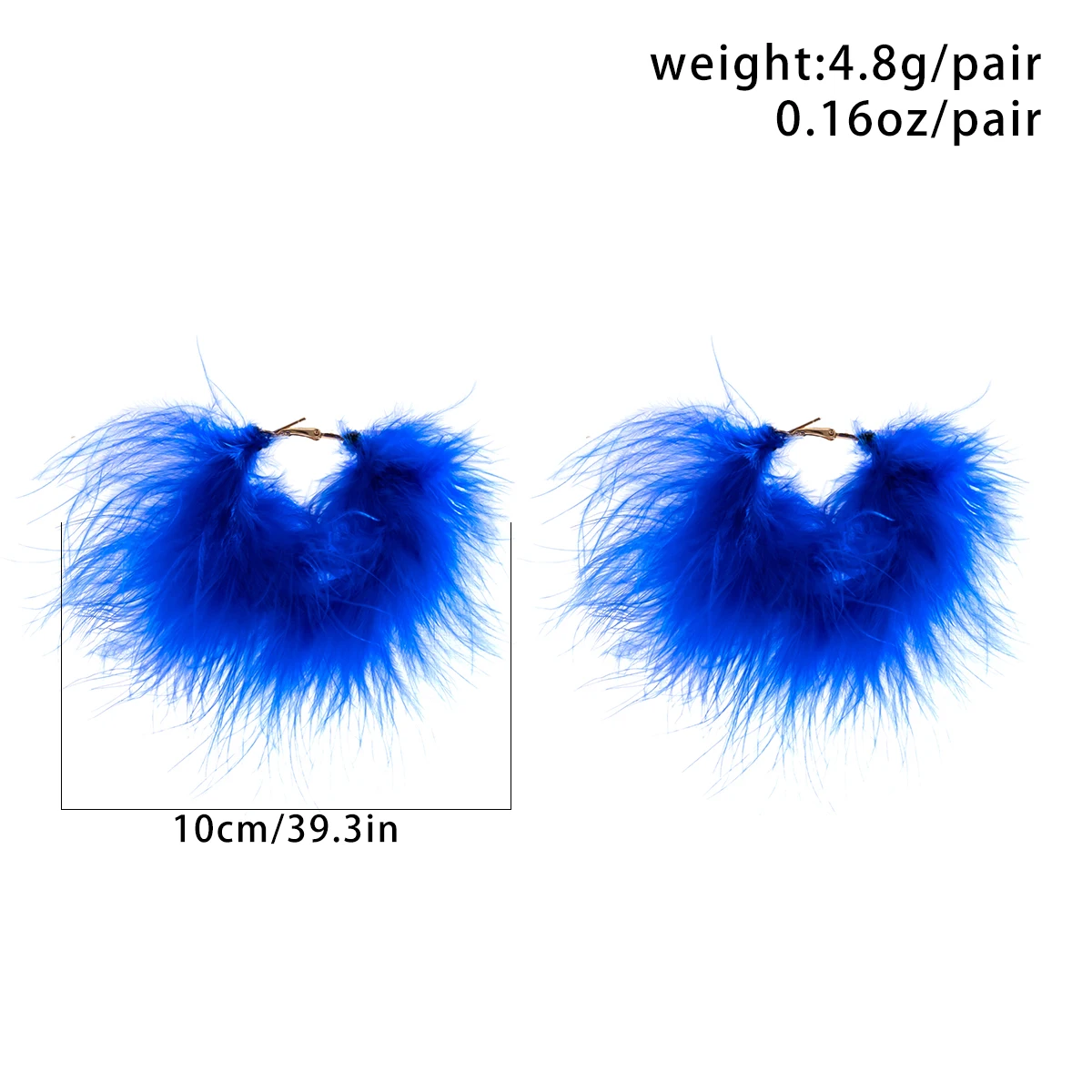 Top Trends: Salircon Bohemian Colorful Feather Hoop Earrings Fashion Exaggerate Large Round Earrings Charm Banquet Party Women's Jewelry Shoppable Styles - Image 5