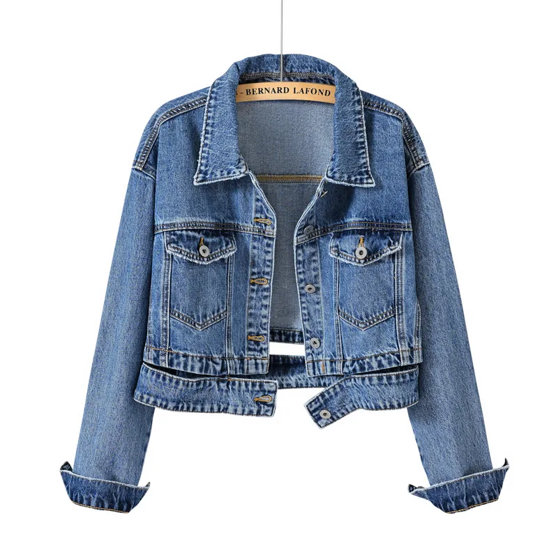 Top Trends: Spring Autumn Women Denim Jacket Casual Long Sleeve Coat Button Up Jackets Streetwear Outerwear Jeans Jackets Shoppable Styles