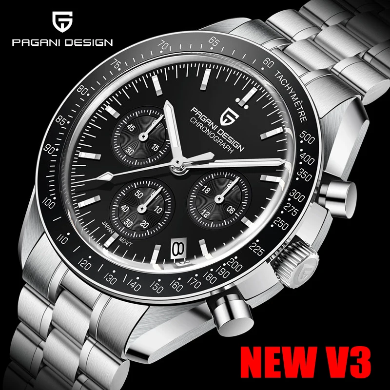 Top Trends: PAGANI DESIGN 2023 New V3 Men's Watches Top Luxury Quartz Watch For Men Automatic Date Speed Chronograph Waterproof Reloj Hombre Shoppable Styles