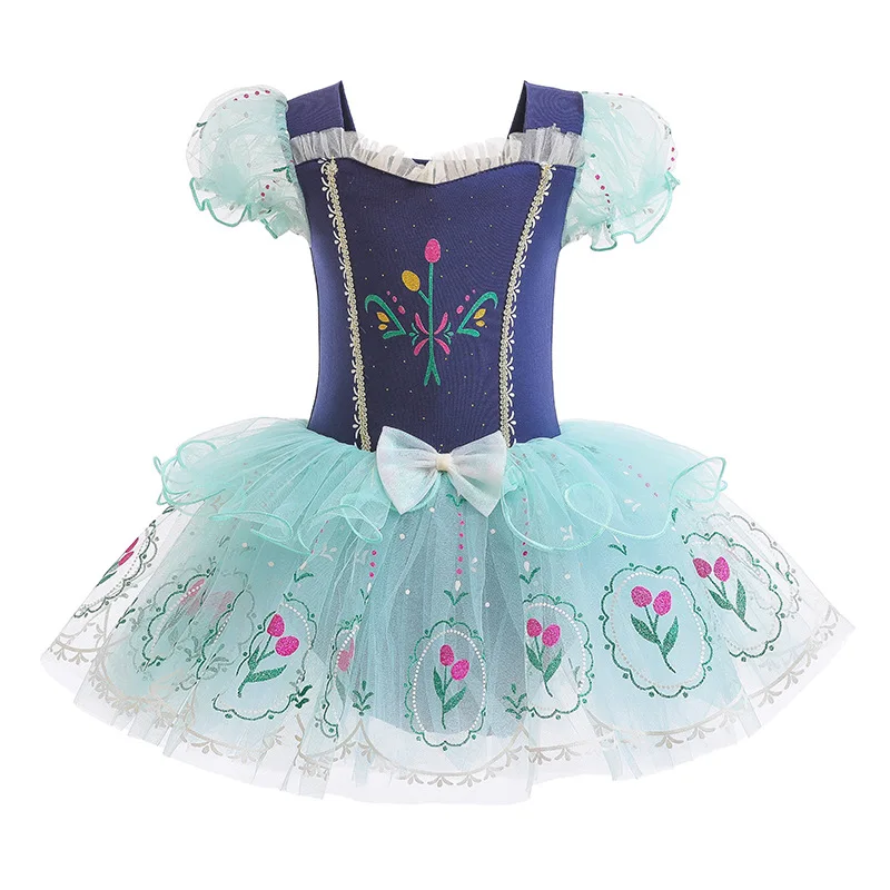 Top Trends: Girls Elsa Mermaid Tutu Dress Rapunzel Belle Aurora Kids Princess Cosplay Tulle Costume Toddler Performance Ballet Dance Clothes Shoppable Styles - Image 3