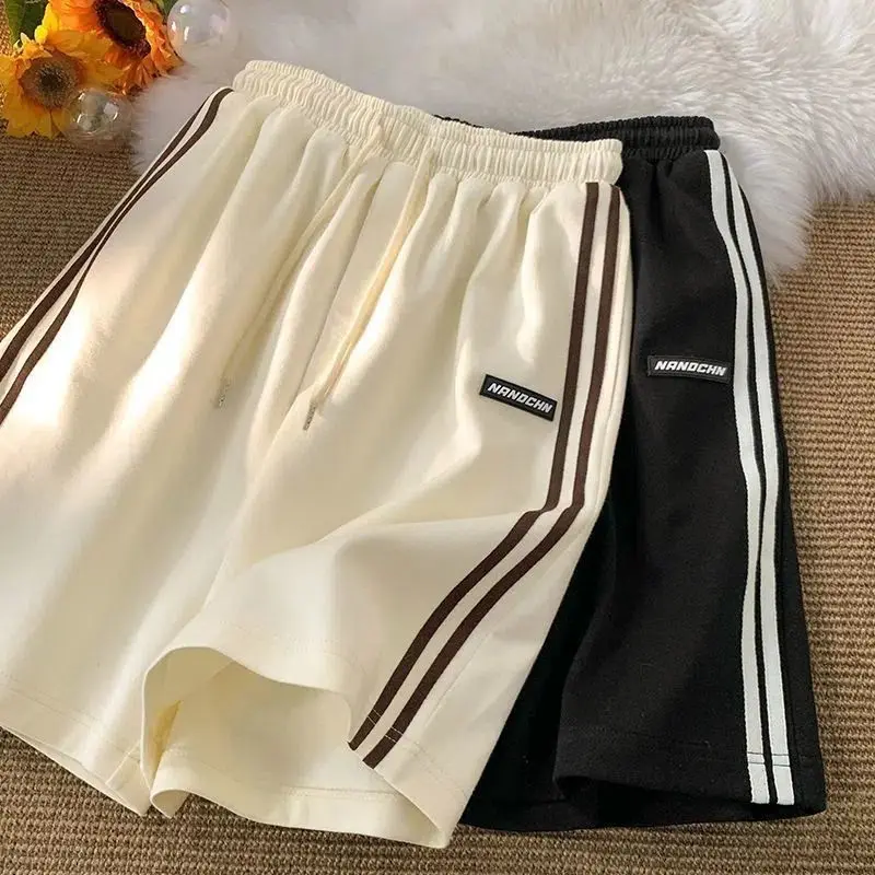 Top Trends: Sports Casual Shorts For Women Summer New Hong Kong Style Couple Loose Bf Five Point Pants Versatile Outer Wear Ins Trend Y2k Shoppable Styles