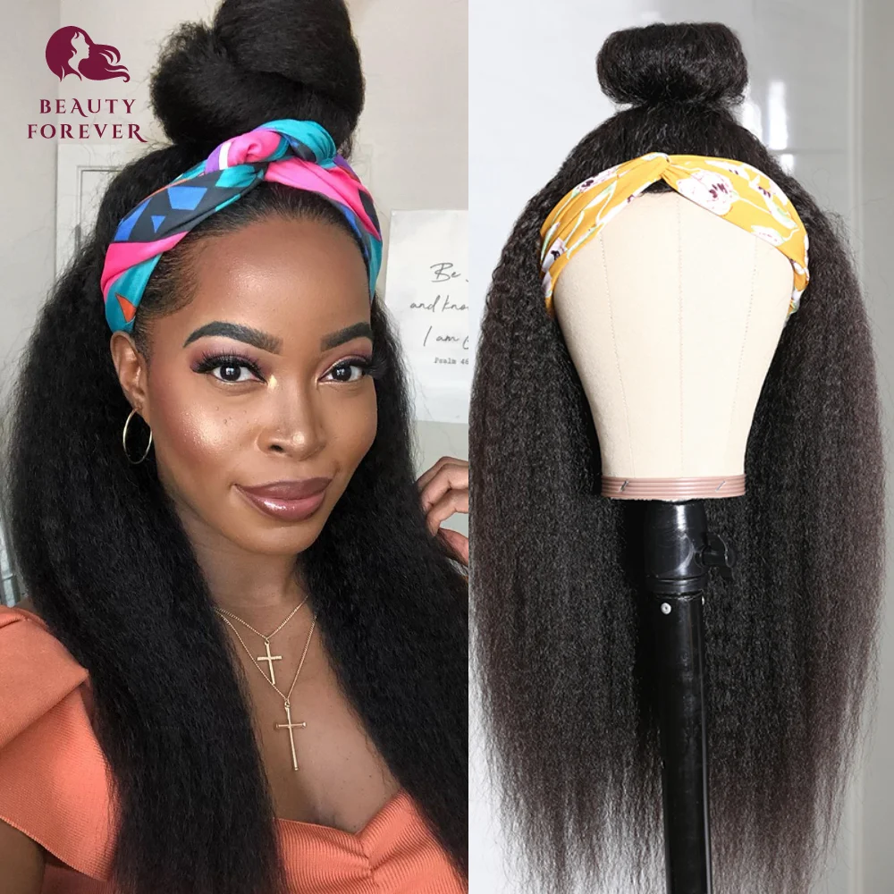 Top Trends: Density 200% Kinky Straight Half Wig EASY And Quick Install Brazilian Kinky Curly Half Wig Glueless Human Hair Wig Shoppable Styles