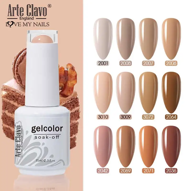 Top Trends: Arte Clavo15ml Gel Nail Polish Nail Art 65 Colors Nail Gel Colorful Soak Off UV Gel Varnish For Nails Semi-Permanent UV Led Lamp Shoppable Styles