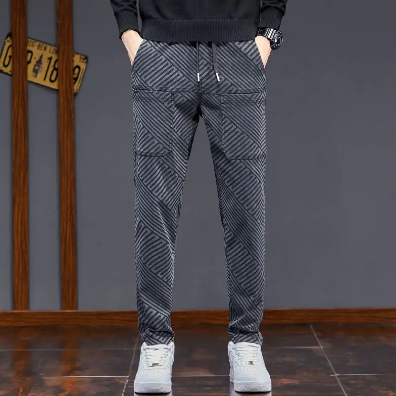 Top Trends: Jeans Men's Sweatpants Y2k Cargo Pants Hip Hop Casual Luxury Designer Clothing New Vintage Shoppable Styles - Image 2