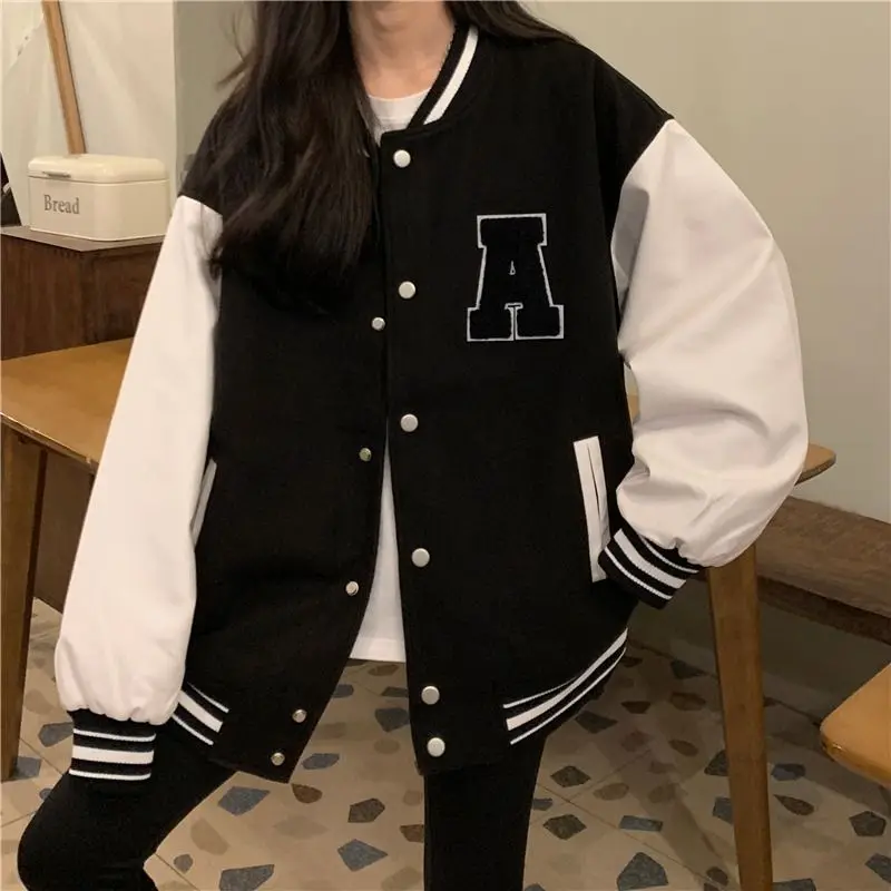 Top Trends: Deeptown Varsity Baseball Jacket Women Harajuku Fashion Korean Streetwear Bomber Jackets Couple Uniform Oversized Coats Female Shoppable Styles