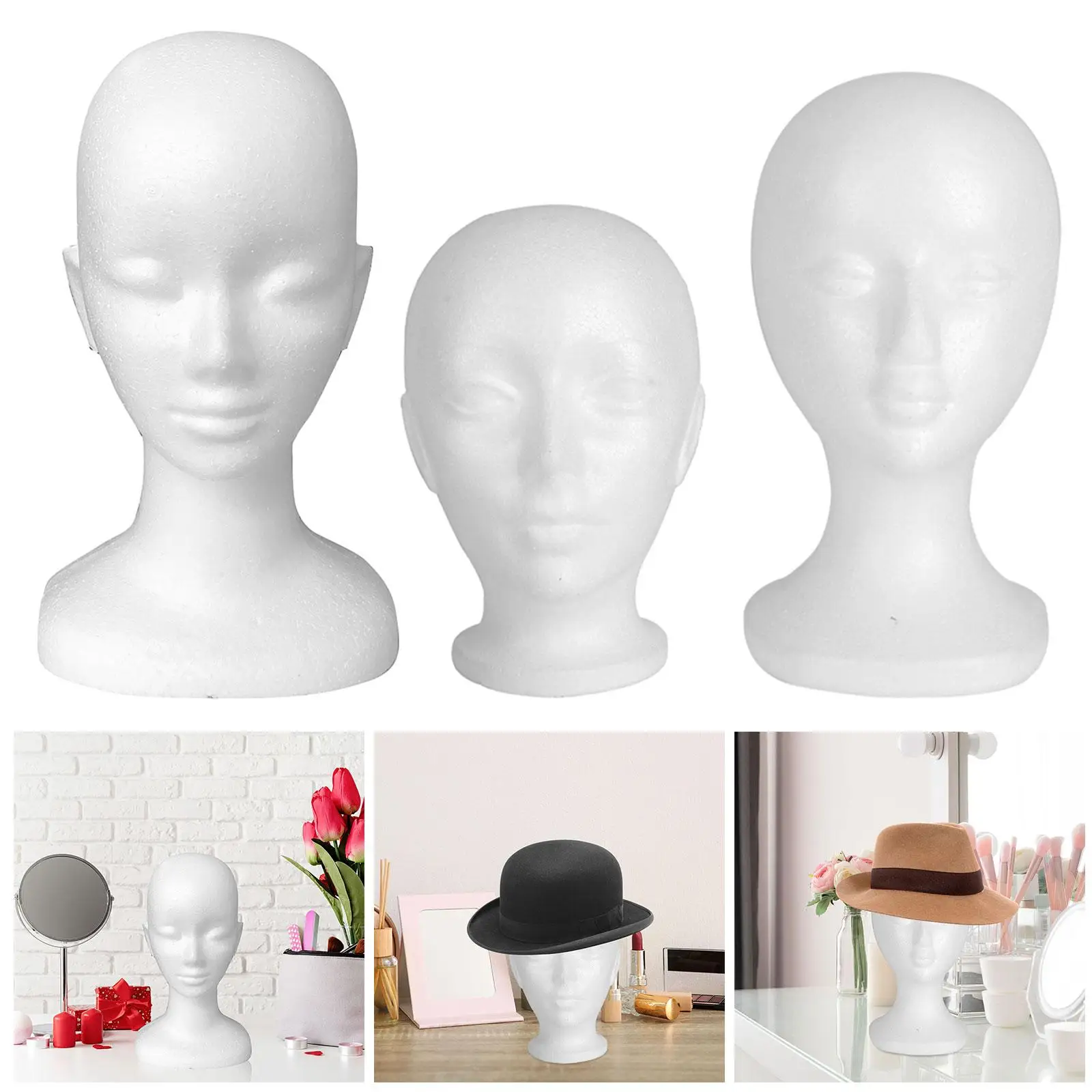 Top Trends: Mannequin Head Stand Hair Glasses Hat Display White Hairpiece Stand Manikin Head For Jewelry Hairpieces Home Headwear Styling Shoppable Styles