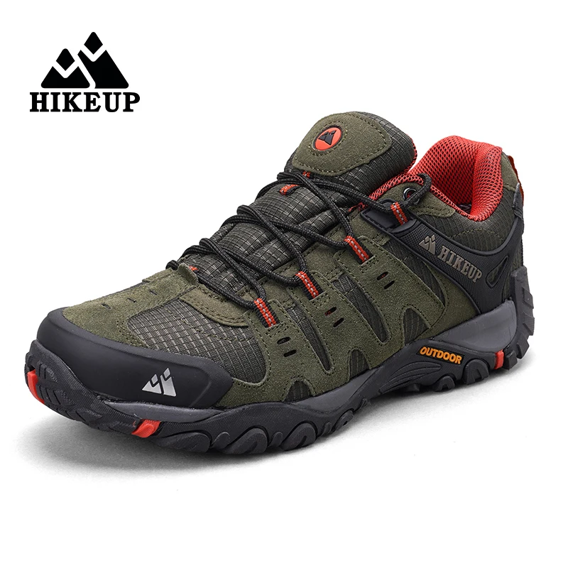 Top Trends: HIKEUP Non-slip Wear Resistant Outdoor Hiking Shoes Breathable Splashproof Climbing Men Sneaker Trekking Hunting Tourism Shoppable Styles