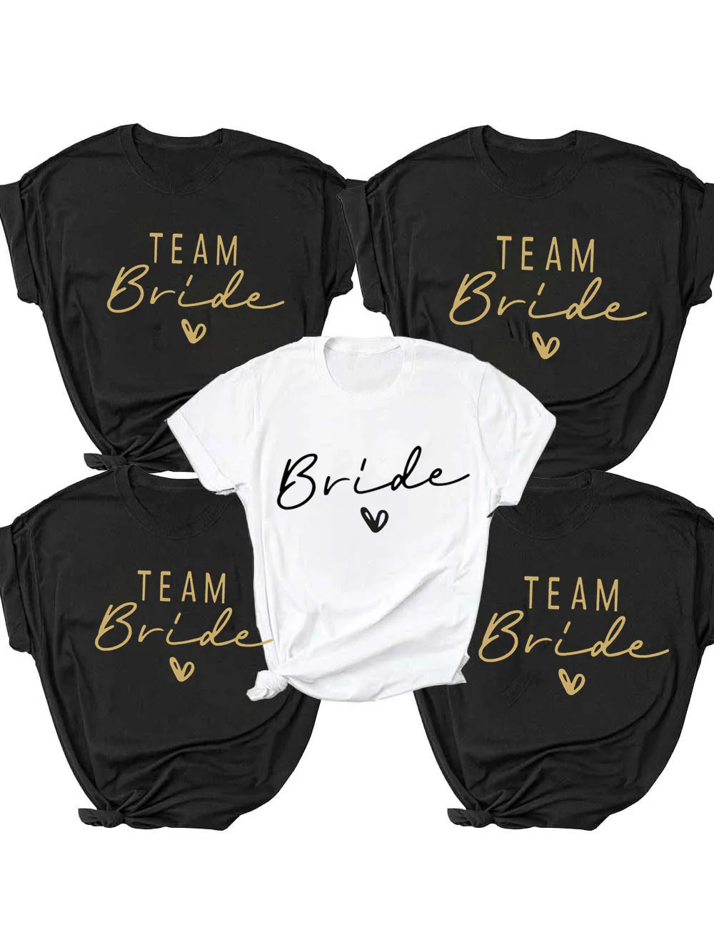 Top Trends: Women Team Bride Bachelorette Party Shower Hen Party Bridesmaid T-Shirt 2022 Girls Wedding Female Tops Tees Shoppable Styles