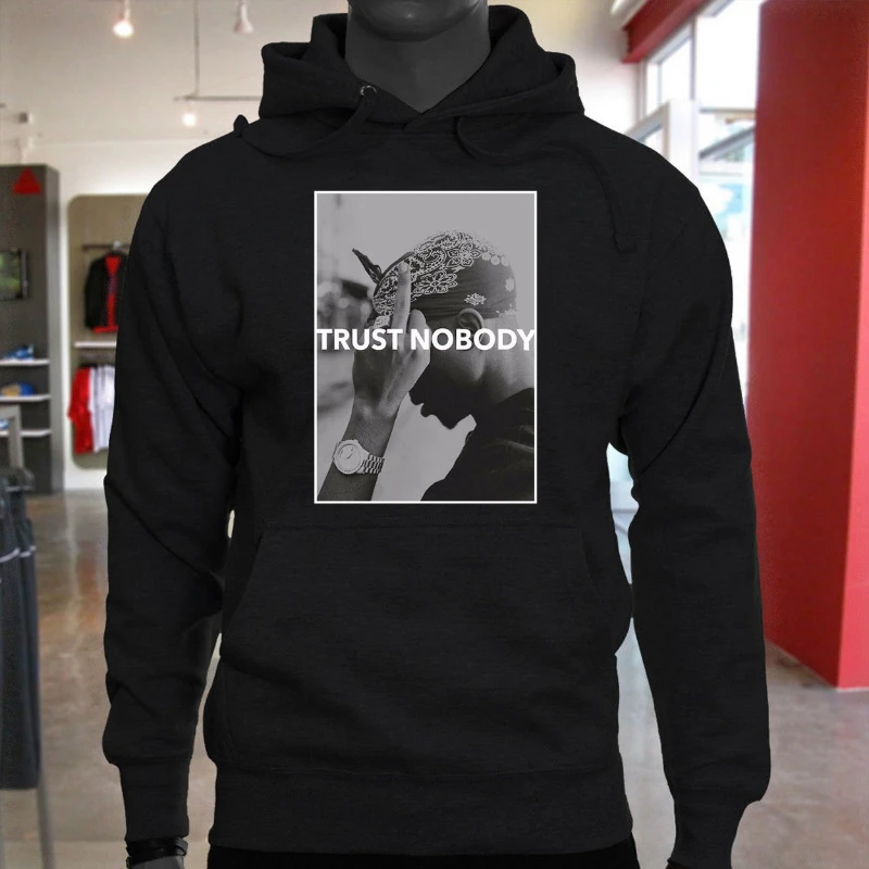 Top Trends: 2023 Rapper Tupac 2-2 Pacs Shakur Trust Nobody Hoodies Sweatshirts Hooded Pullovers Long Sleeve Sweatshirt Shoppable Styles